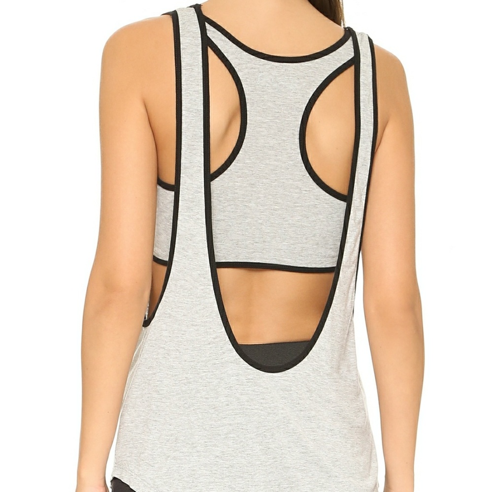 Worn once Koral Gray double time tank, large